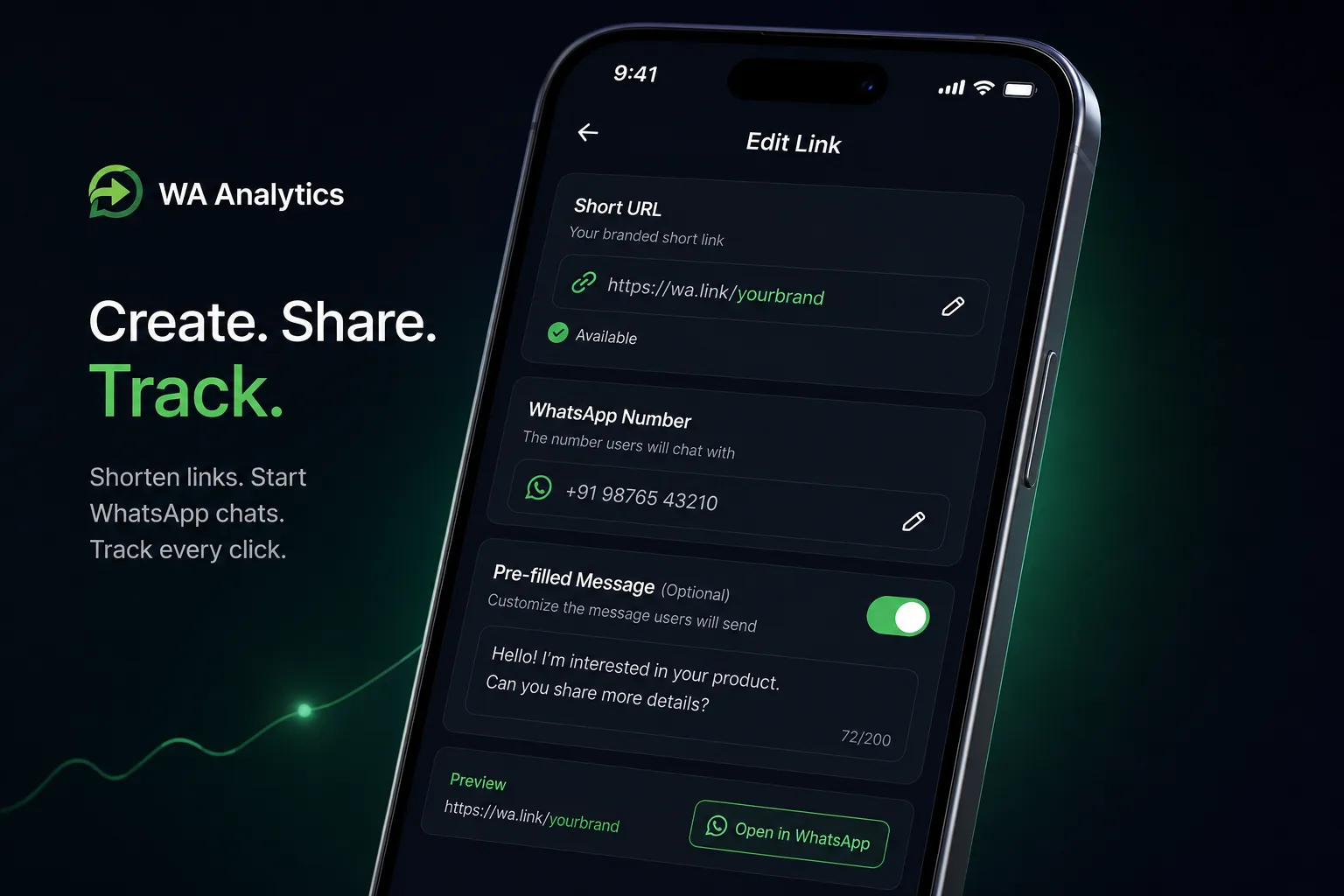 LinkGen app screenshot